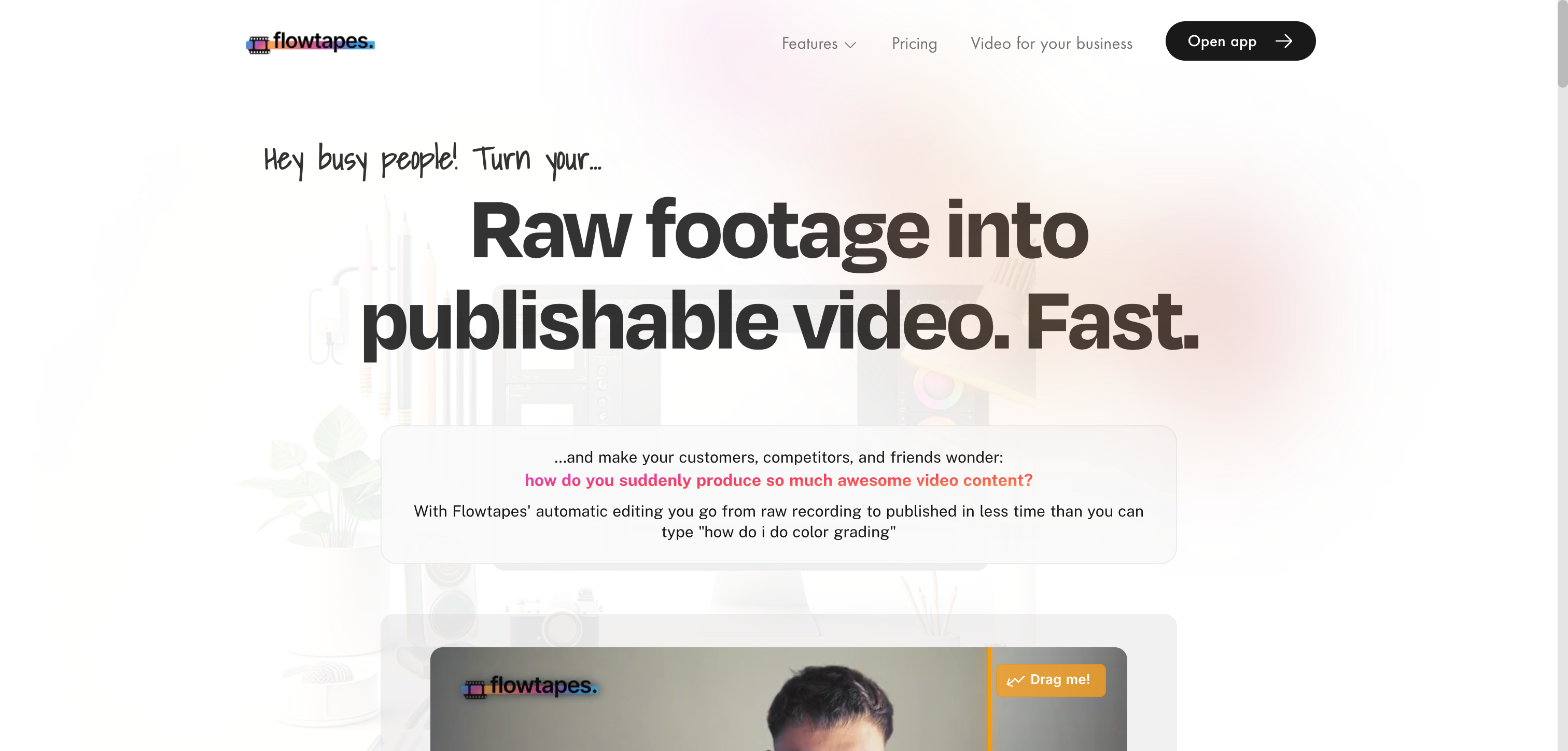 FlowTapes Interface screenshot