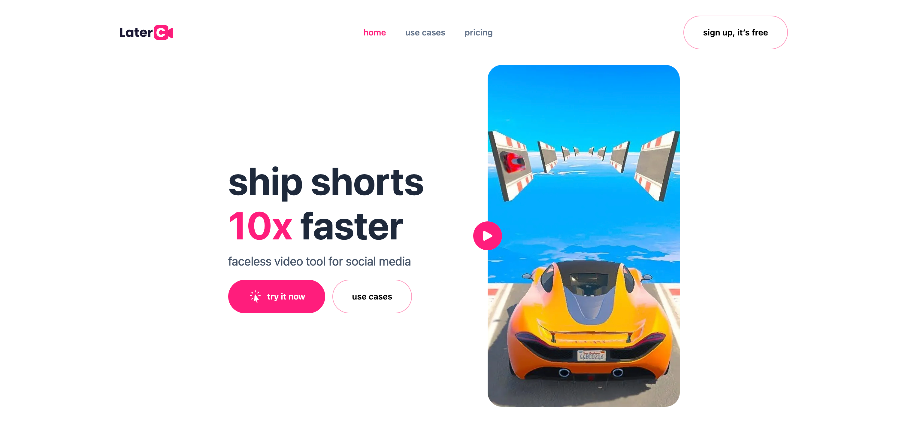 LaterCut Interface screenshot