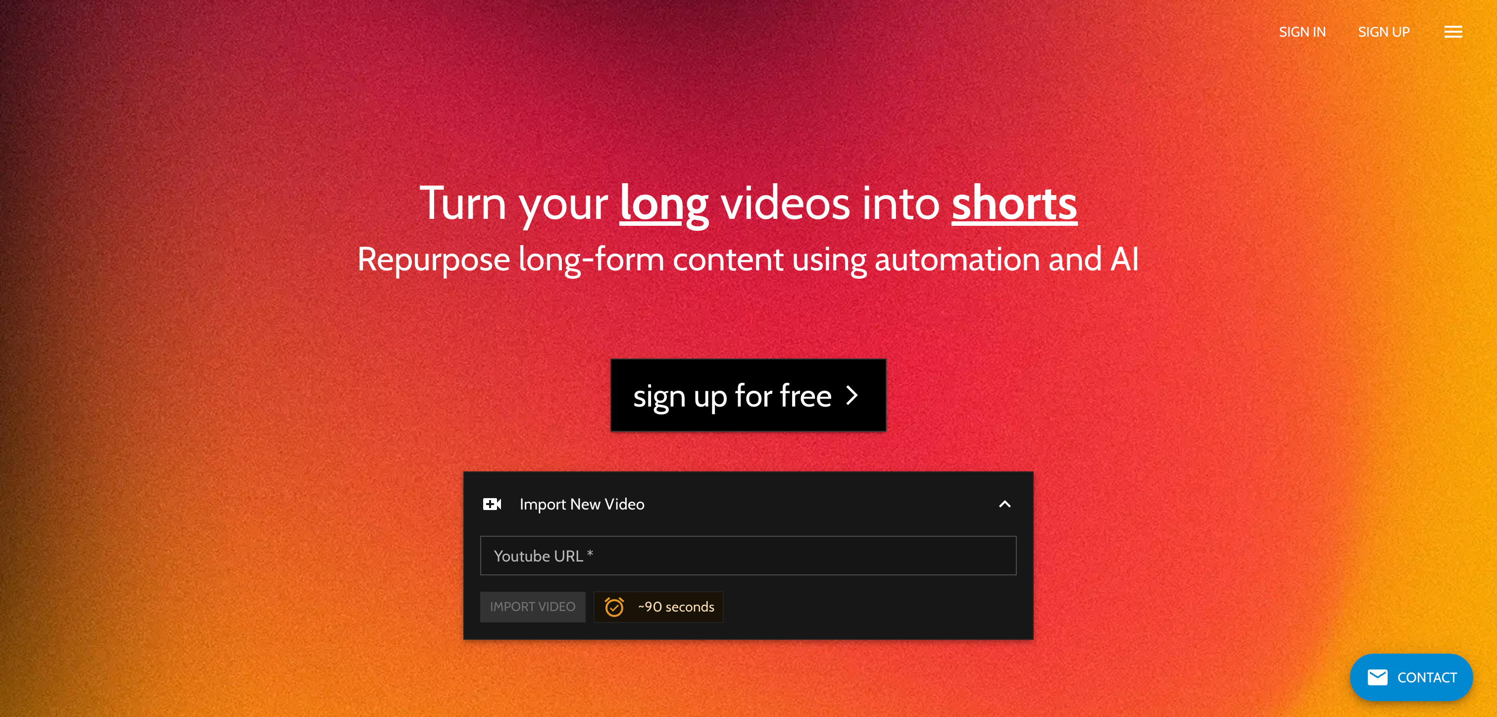 Trimmr Interface screenshot